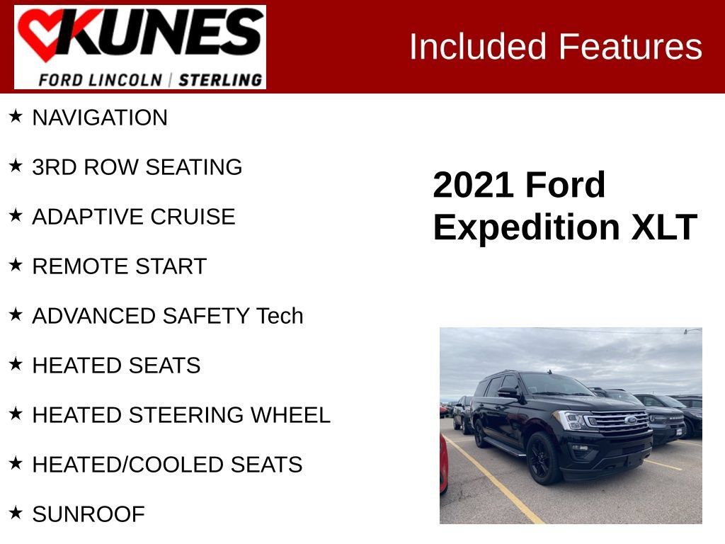Used 2021 Ford Expedition XLT AWD/4WD image 2