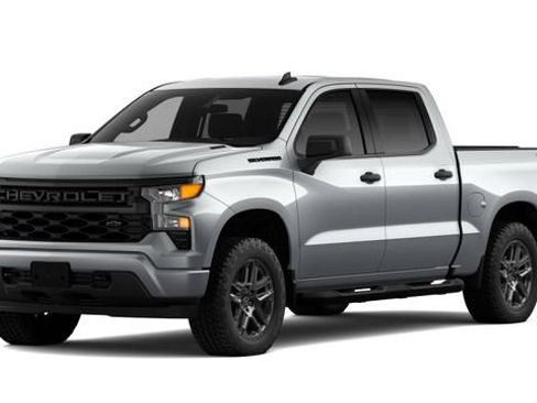 New 2026 Chevrolet Silverado 1500 Custom w/ Turbomax Blackout Package AWD/4WD image 2