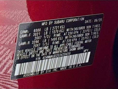 New 2025 Subaru Ascent Touring image 35