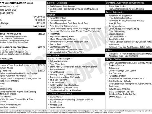 Used 2024 BMW 330i Sedan w/ Convenience Package RWD image 7