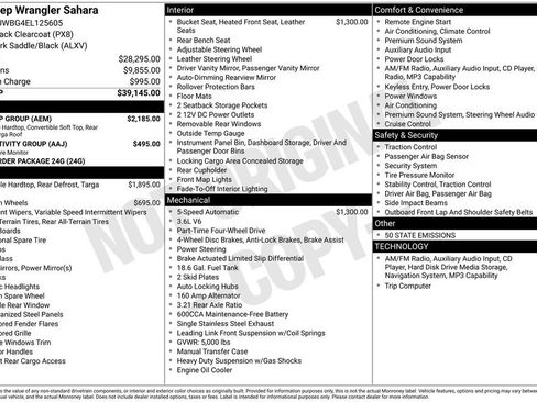 Used 2014 Jeep Wrangler Sahara w/ Dual Top Group AWD/4WD image 16