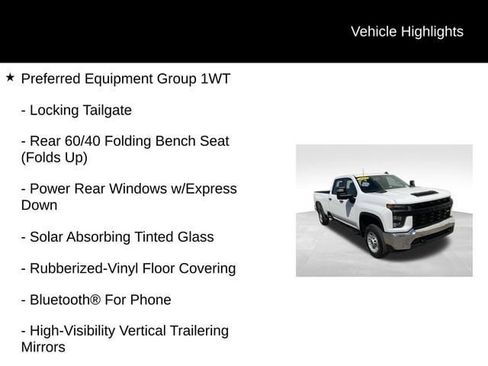 Used 2022 Chevrolet Silverado 2500 W/T w/ WT Convenience Package RWD image 8