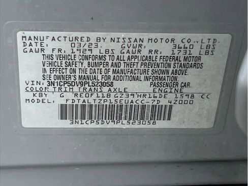 Used 2023 Nissan Kicks SR w/ SR Premium Package FWD image 24