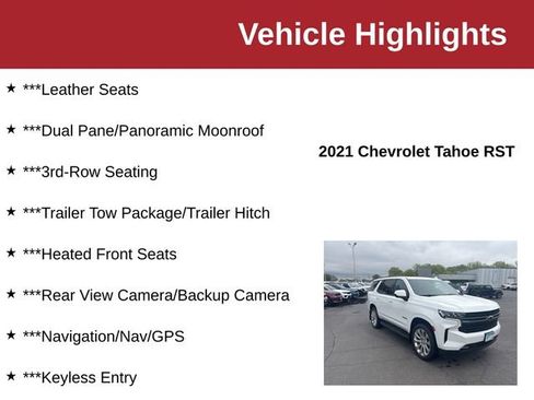 Used 2021 Chevrolet Tahoe RST AWD/4WD image 10