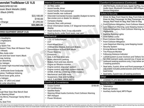Used 2023 Chevrolet TrailBlazer LS image 27