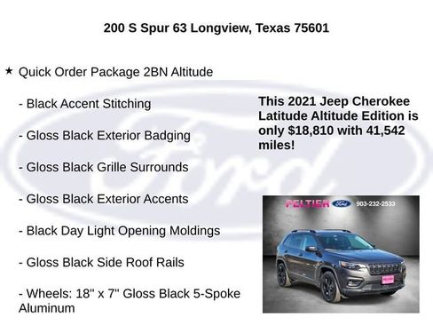 Used 2021 Jeep Cherokee Latitude Plus image 5