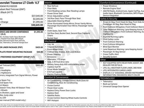 Used 2023 Chevrolet Traverse LT image 35