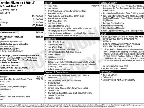 Used 2023 Chevrolet Silverado 1500 LT w/ Protection Package AWD/4WD image 6