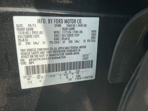 Used 2015 Ford Edge Titanium w/ Technology Package FWD image 10
