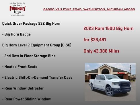 Used 2023 RAM 1500 Big Horn image 5