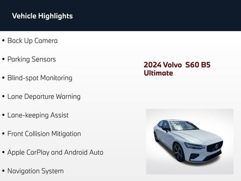 Used 2024 Volvo S60 B5 Ultimate AWD/4WD image 4
