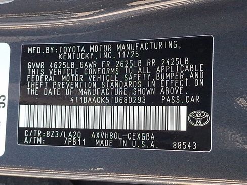 New 2026 Toyota Camry XLE FWD image 21
