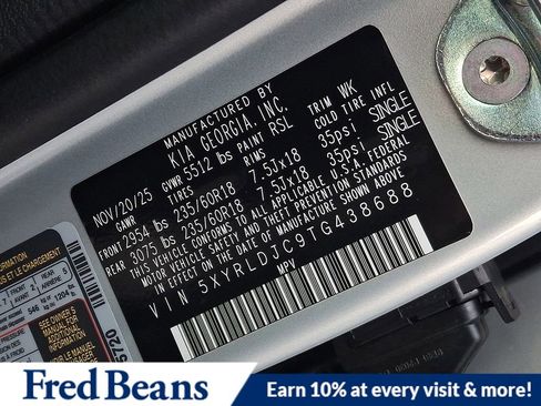 New 2026 Kia Sorento S w/ S Panoramic Sunroof Package image 18