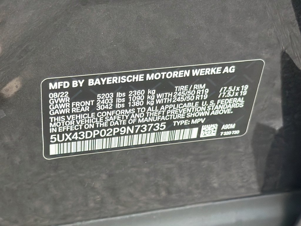 Used 2023 BMW X3 sDrive30i w/ Premium Package RWD image 44