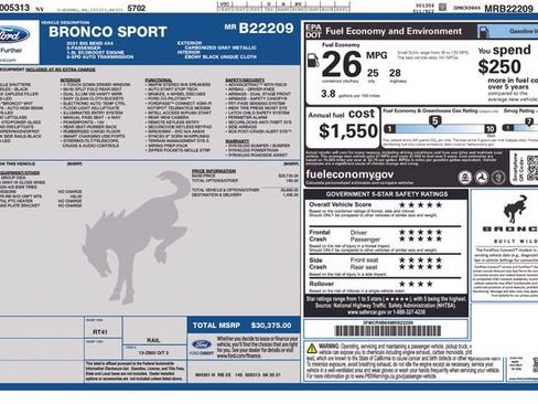 Used 2021 Ford Bronco Sport Big Bend AWD/4WD image 15