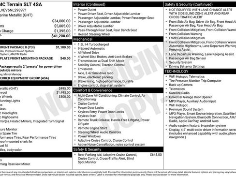 Used 2022 GMC Terrain SLT w/ Infotainment Package II AWD/4WD image 10