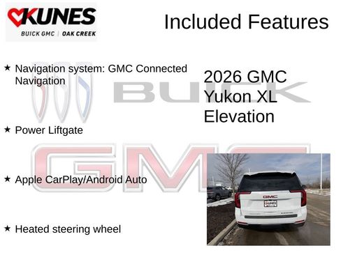 New 2026 GMC Yukon XL Elevation w/ LPO, Floor Liner Package image 2