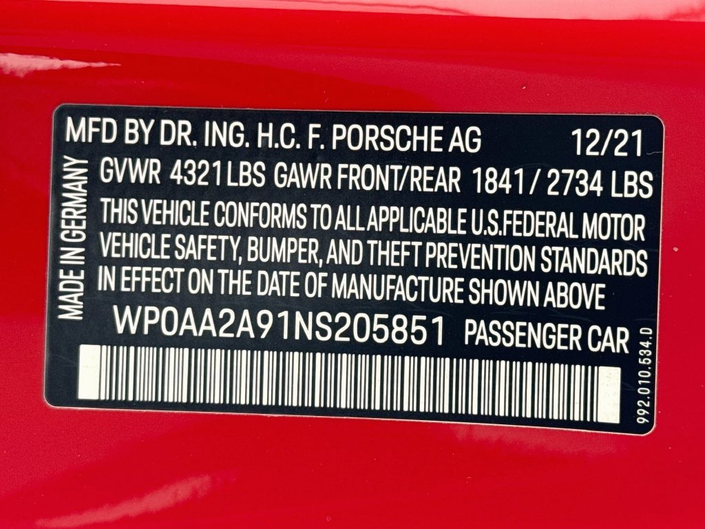 Certified 2022 Porsche 911 Carrera RWD image 31