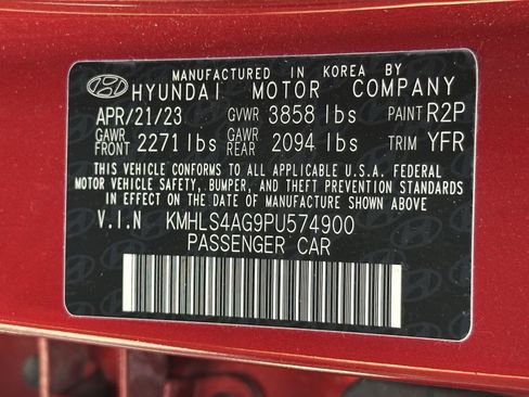 Certified 2023 Hyundai Elantra SEL w/ Convenience Package FWD image 15
