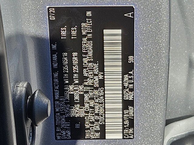 Certified 2020 Toyota Highlander L AWD/4WD image 30