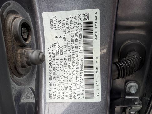 Used 2020 Honda Civic Sport image 10