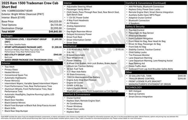 Used 2025 RAM 1500 Tradesman RWD image 17