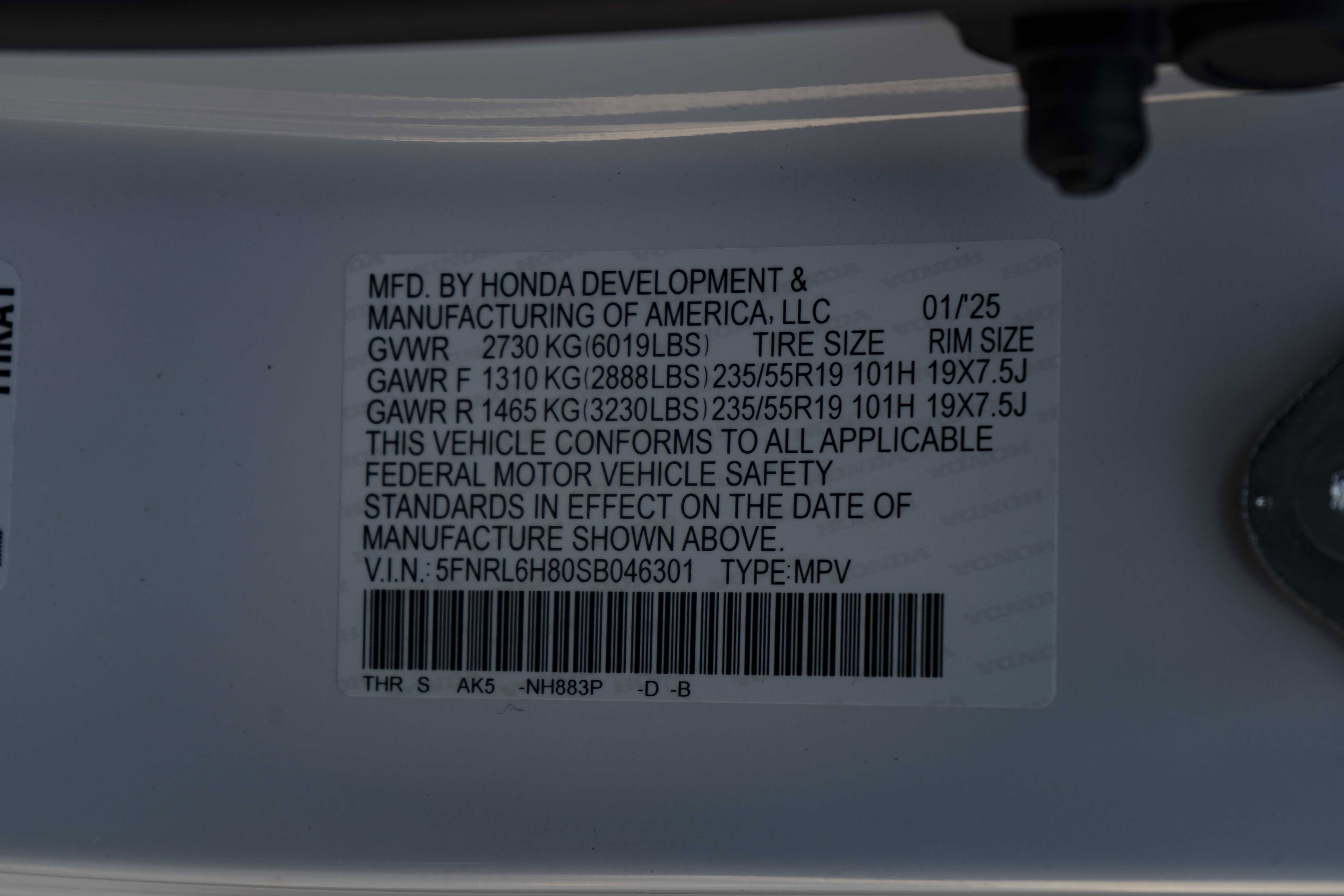 Certified 2025 Honda Odyssey Touring image 45