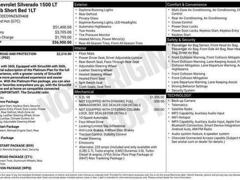 Certified 2022 Chevrolet Silverado 1500 LT AWD/4WD image 40
