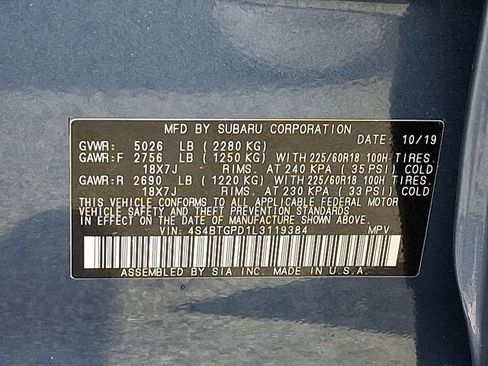 Used 2020 Subaru Outback Touring XT AWD/4WD image 25