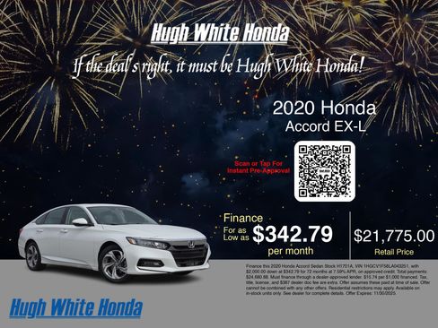 Used 2020 Honda Accord EX-L image 3