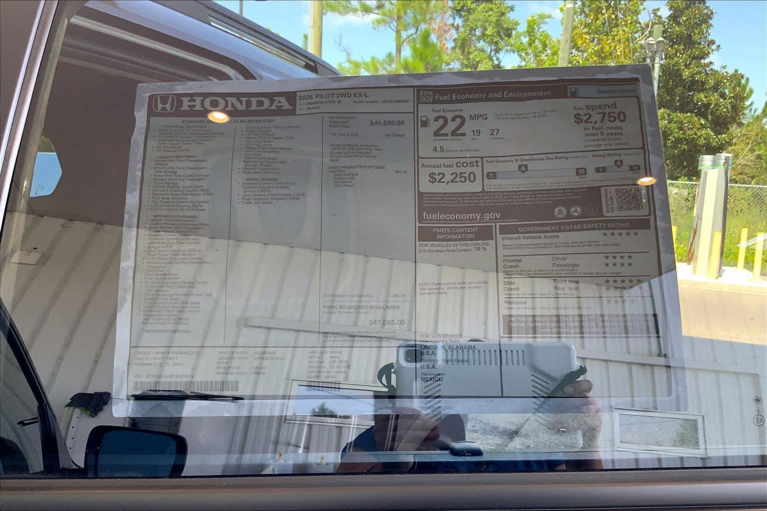 New 2026 Honda Pilot EX-L image 19