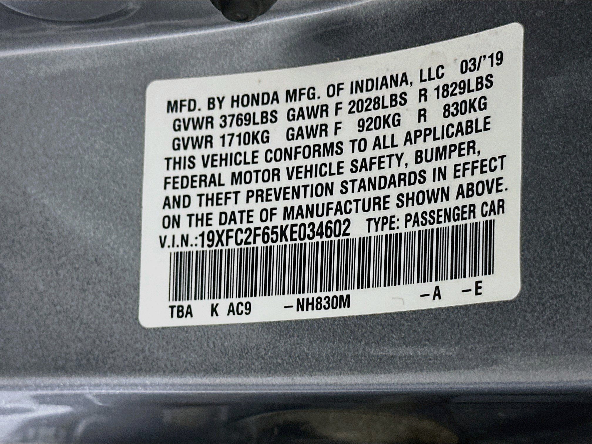 Used 2019 Honda Civic LX image 12