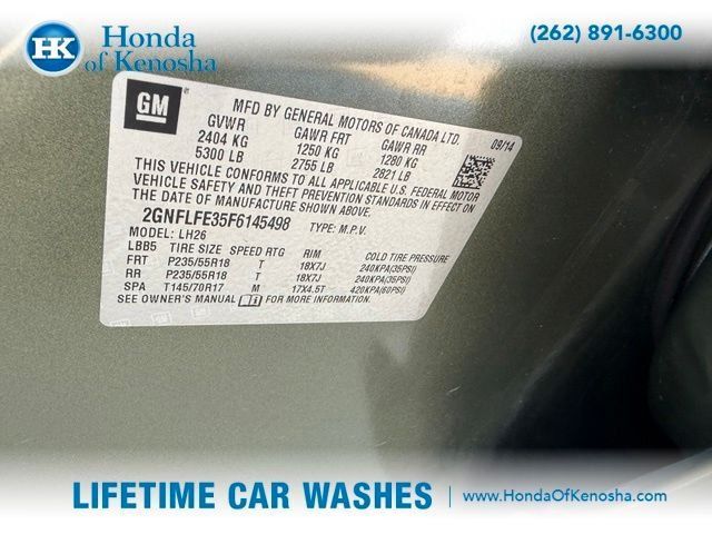 Used 2015 Chevrolet Equinox LT AWD/4WD image 4