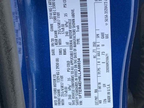 Used 2020 Ford Ranger XL w/ Equipment Group 101A Mid image 9