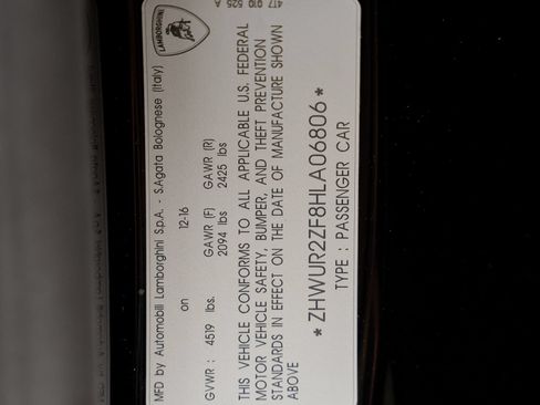 Used 2017 Lamborghini Huracan LP 580-2 RWD image 63