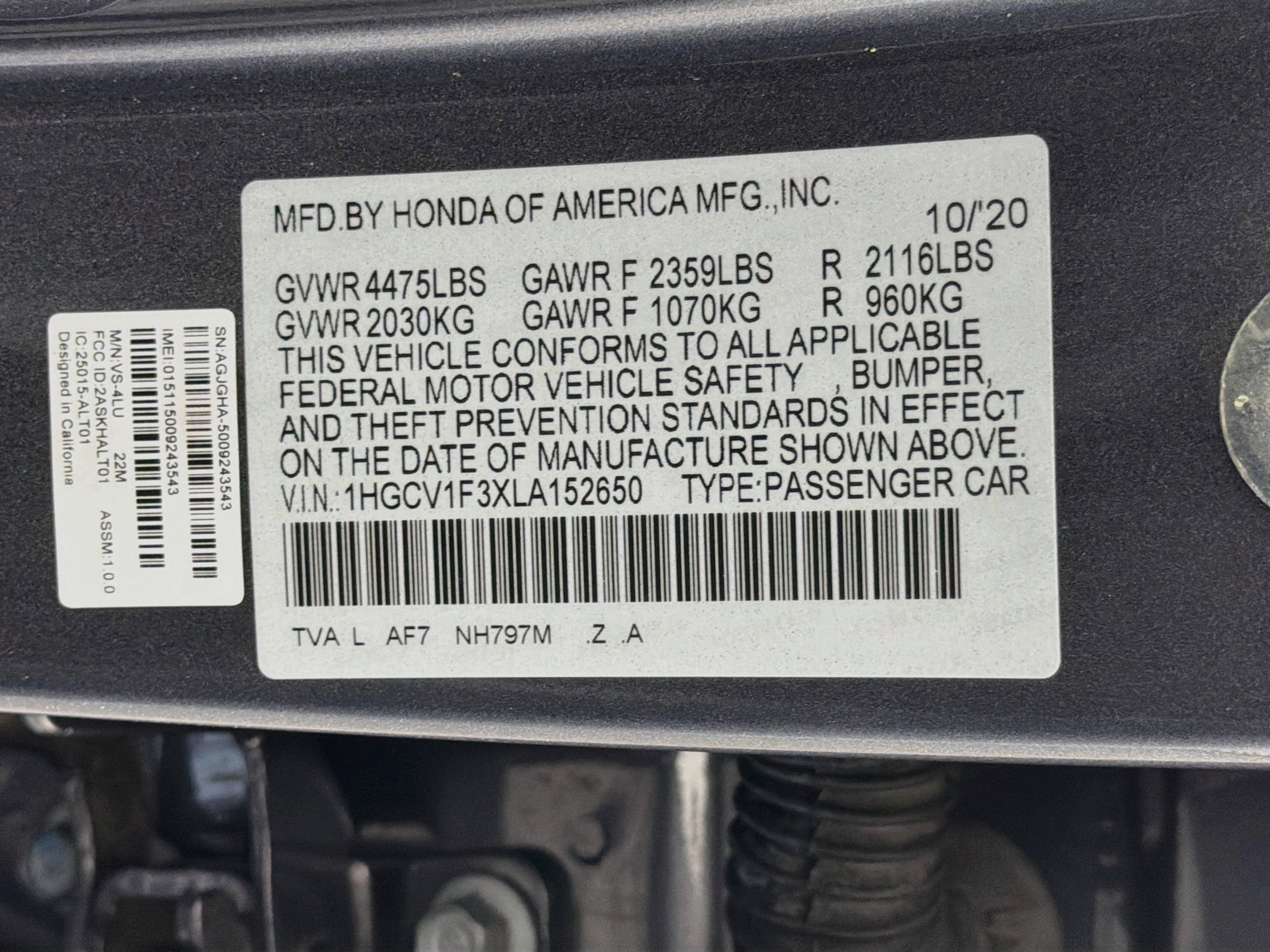 Used 2020 Honda Accord Sport image 12