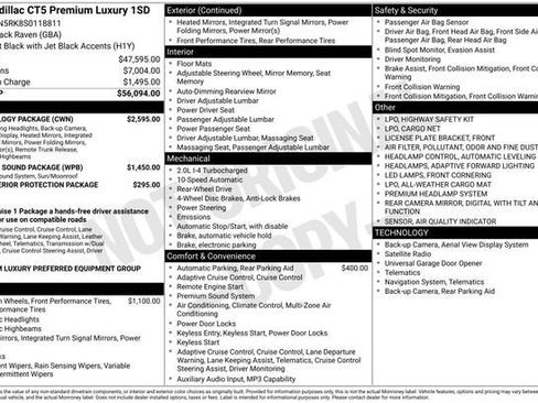 Certified 2025 Cadillac CT5 Premium Luxury w/ Technology Package RWD image 35