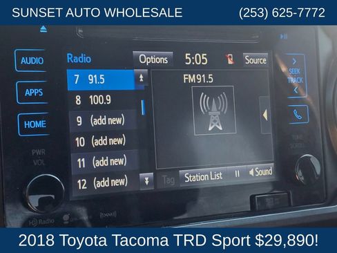 Used 2018 Toyota Tacoma TRD Sport AWD/4WD image 33