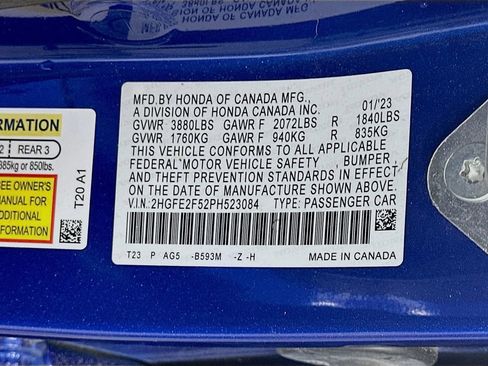 Used 2023 Honda Civic Sport image 35