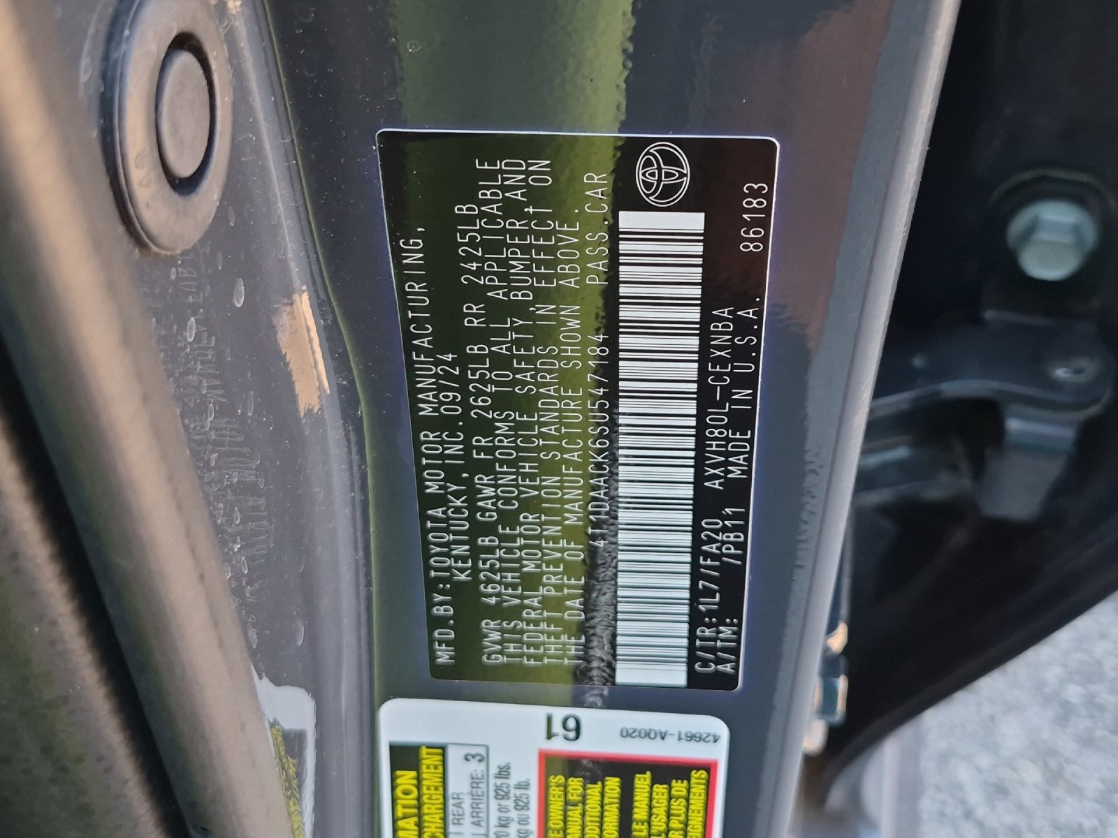 Certified 2025 Toyota Camry LE FWD image 24