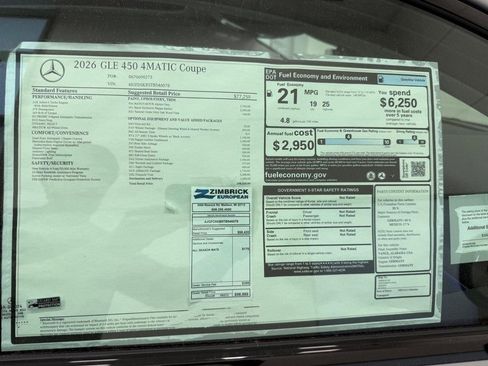 New 2026 Mercedes-Benz GLE 450 4MATIC Coupe image 4