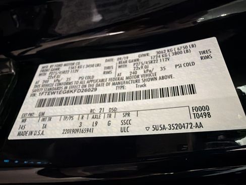 Used 2019 Ford F150 Limited w/ Trailer Tow Package AWD/4WD image 12