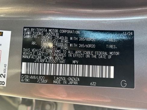 Used 2025 Toyota Land Cruiser w/ Premium Package AWD/4WD image 35