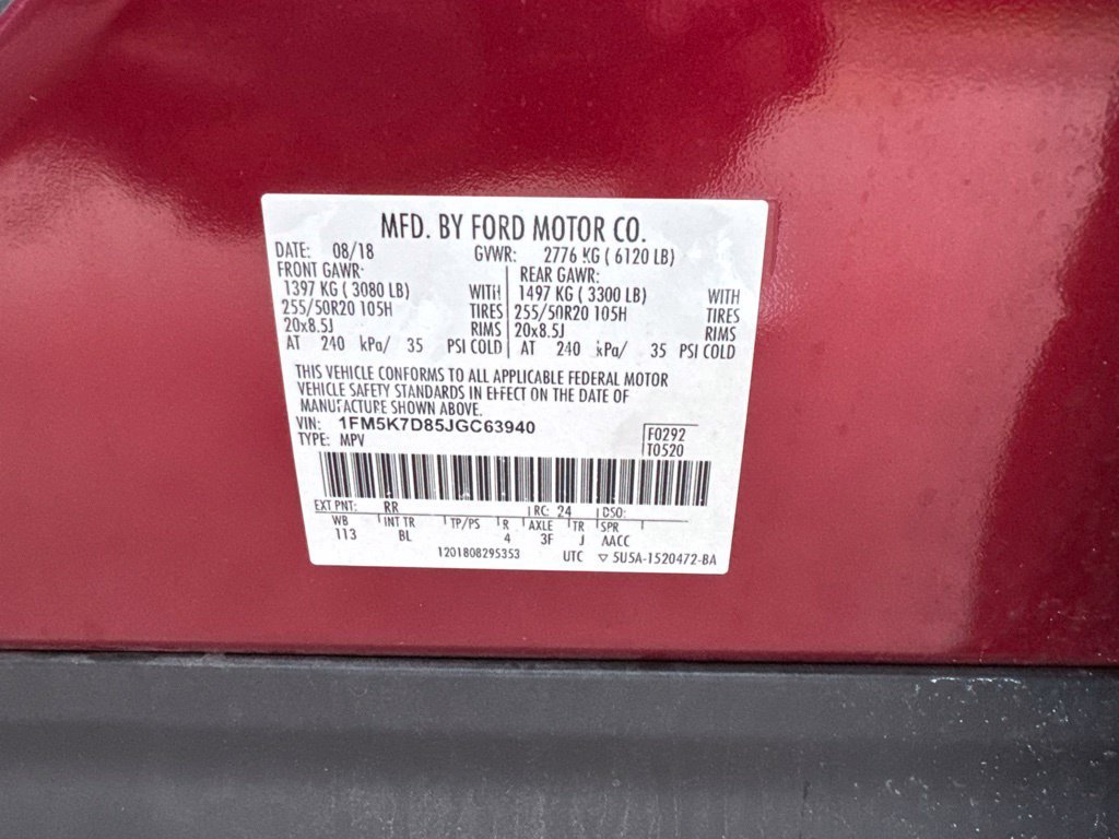 Used 2018 Ford Explorer XLT w/ Equipment Group 202A FWD image 14