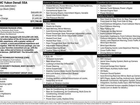 Used 2021 GMC Yukon Denali w/ Denali Premium Package RWD image 27