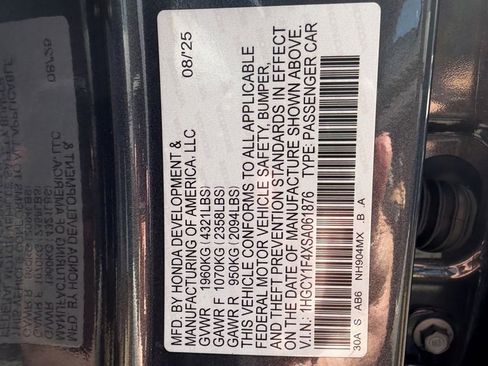 New 2025 Honda Accord SE image 22