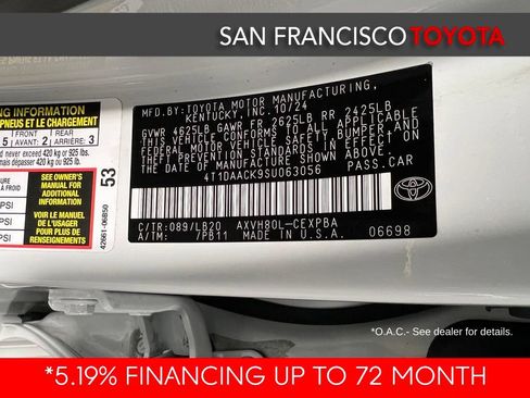 Certified 2025 Toyota Camry XSE FWD image 41