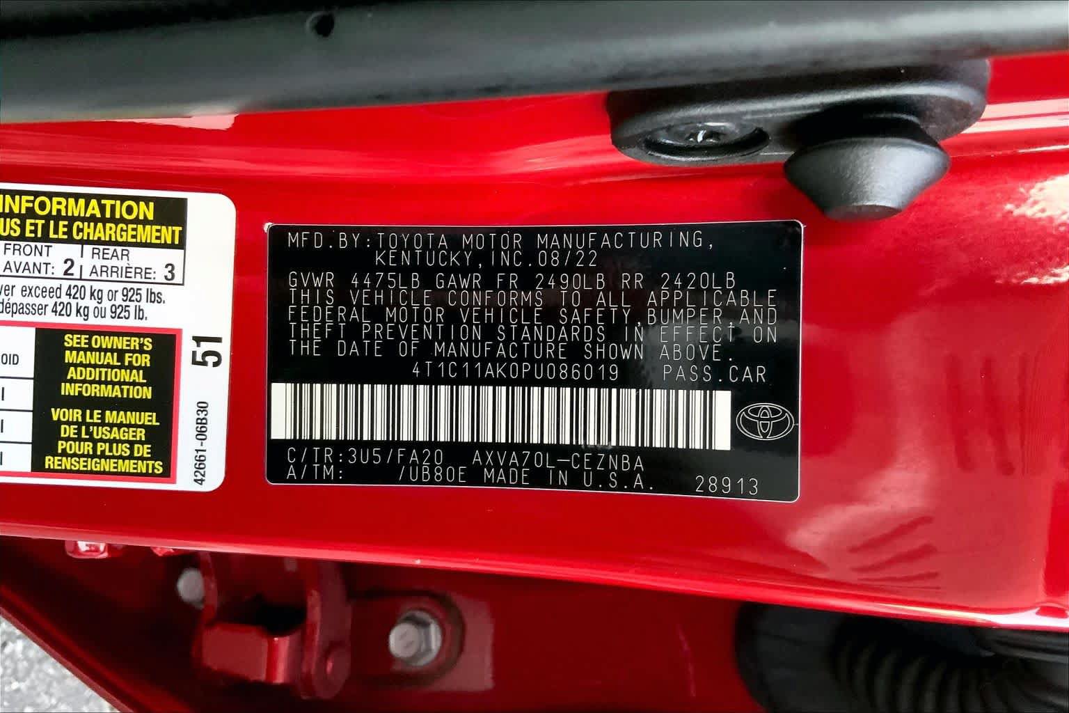 Used 2023 Toyota Camry LE FWD image 29