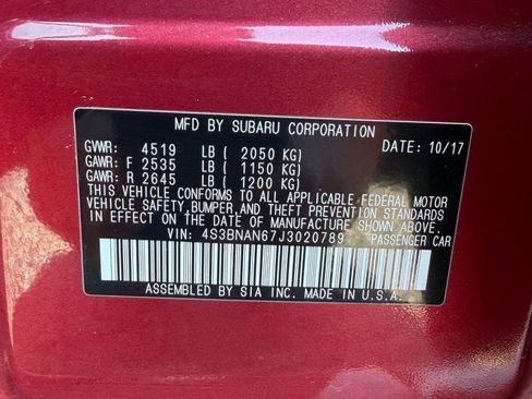 Used 2018 Subaru Legacy 2.5i Limited image 17