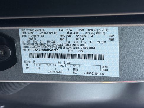 Certified 2022 Ford F150 XL w/ STX Appearance Package AWD/4WD image 13